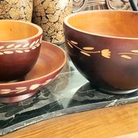 Ciotole in legno etnico