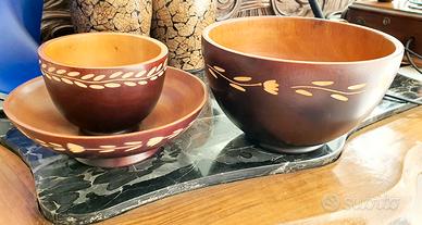Ciotole in legno etnico