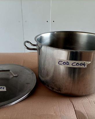 Pentolone in Acciaio Inox Ø 42 cm con Coperchio