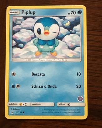 Carta pokemon 32/156 “piplup”