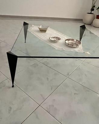 Tavolino da salotto in cristallo di design