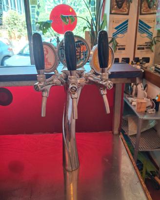 Impianto spillatore birra completo tre vie