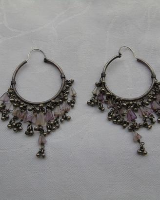 Orecchini argento con pietre vintage