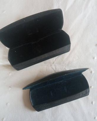 2 VECCHI ASTUCCI A SCATTO PER PINCE-NEZ