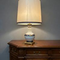 Lampada da tavolo in ceramica decorata Mangani