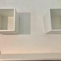 Mensola con supporto in INOX + cubotti IKEA