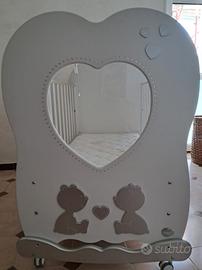 lettino cuore di mamma Swarovski 