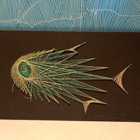 Quadro string art originale anni 70