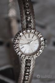 Orologio Universal Geneve oro bianco 18Kt diamanti