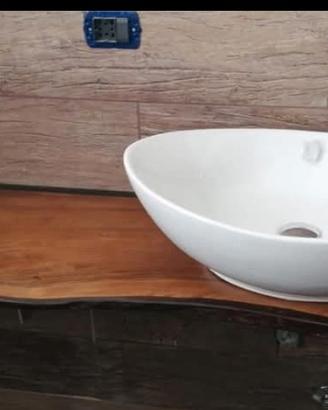 Tavoli scrivania top bagno in legno massello