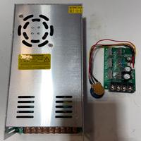 Trasformatore 24v 25A 600w con regolatore potenza