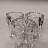 Tre bicchieri Brancamenta effetto ghiaccio 