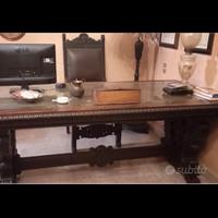 Scrittoio, piantana e libreria RINASCIMENTALE