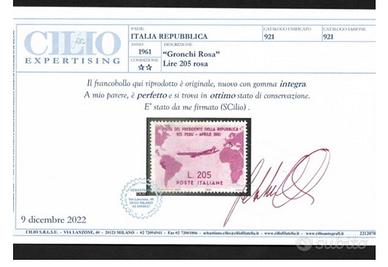 Francobollo Gronchi Rosa: Serie completa