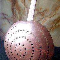 Rarità -scolapasta da cucina in rame prima metà XX