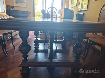 tavolo antico in legno massello