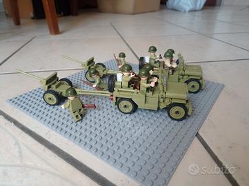 lotto Lego compatibile ww2 esercito americano 
