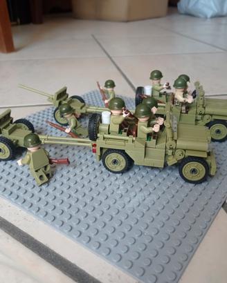 lotto Lego compatibile ww2 esercito americano 