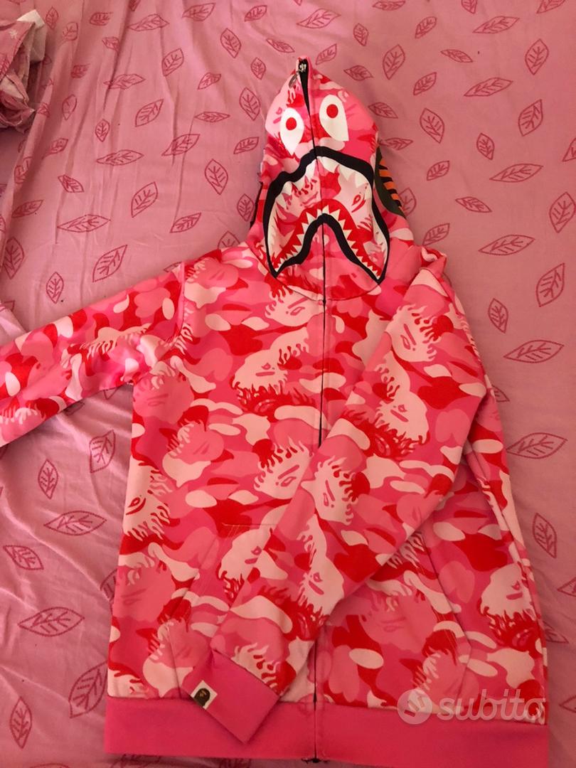 felpa bape rosa Abbigliamento e Accessori In vendita a Milano