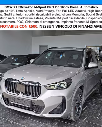 BMW X1 XDrive MSport Tetto C.19" Cam M-Sport New 
