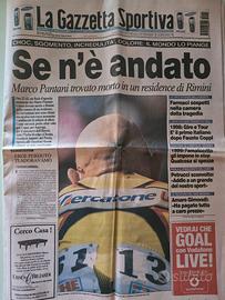 GAZZETTA DELLO SPORT MORTE PANTANI