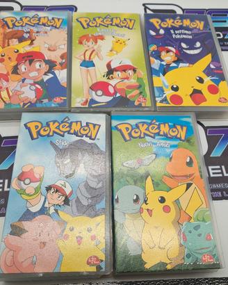Lotto 5 VHS Pokémon - Prima Serie Anime