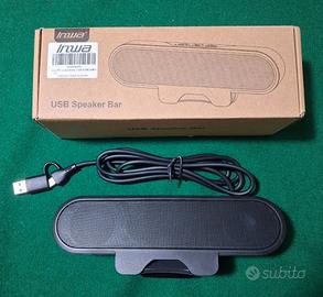 Altoparlante per PC/Monitor USB con Clip