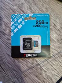 Scheda micro SD Kingston CANVAS Go! Plus 256GB
