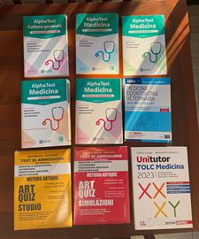 Libri Medicina Alphatest, Artquiz, Unitutor Edises