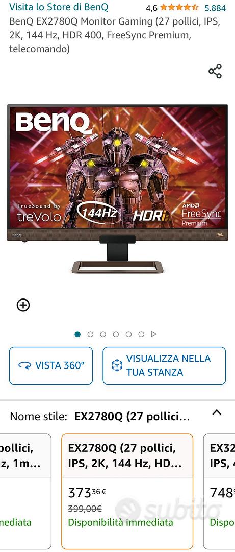 BenQ EX2780Q Monitor Gaming (27 pollici, IPS, 2K…