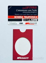 Comunicare con l'arte scheda telefonica 1996