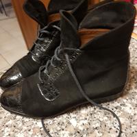 scarponcini camoscio e pelle numero 36