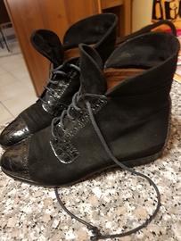 scarponcini camoscio e pelle numero 36