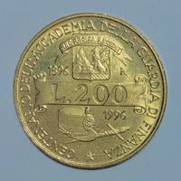 Moneta 200 lireCentenario Guardia di Finanza 1996