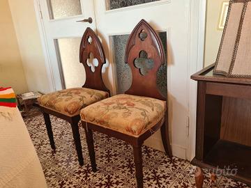 2 sedie arte gotica