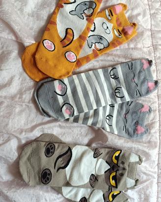 tris calzini unisex donna bambino uomo