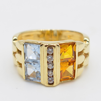 Anello Fascia Vintage Topazi
