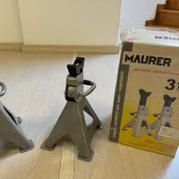 Cavalletti per auto regolabili Maurer 3 tonnellate