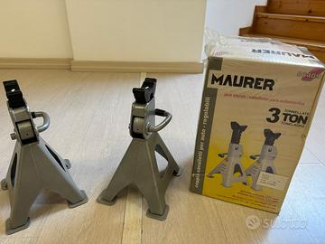 Cavalletti per auto regolabili Maurer 3 tonnellate