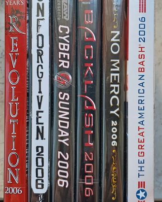 Set 6 dvd WWE wrestling nuovi 