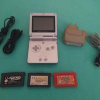 NINTENDO GAME BOY ADVANCE SP CON GIOCHI E CAVI