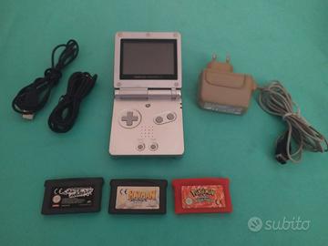 NINTENDO GAME BOY ADVANCE SP CON GIOCHI E CAVI