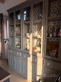 Credenza Shabby Chic color grigio