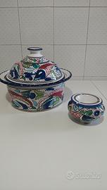 Set ceramica tunisina artigianale 