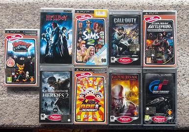 Lotto 9 Giochi Originali per Sony PSP