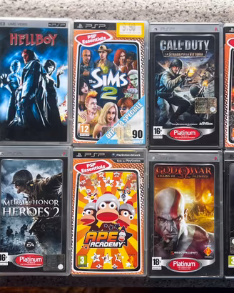 Lotto 9 Giochi Originali per Sony PSP