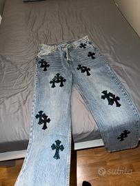 CHROME HEARTS — CROSS PATCH DENIM