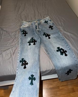 CHROME HEARTS — CROSS PATCH DENIM