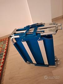 Due brandine pieghevoli da campeggio  tempo libero