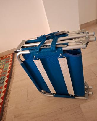 Due brandine pieghevoli da campeggio  tempo libero